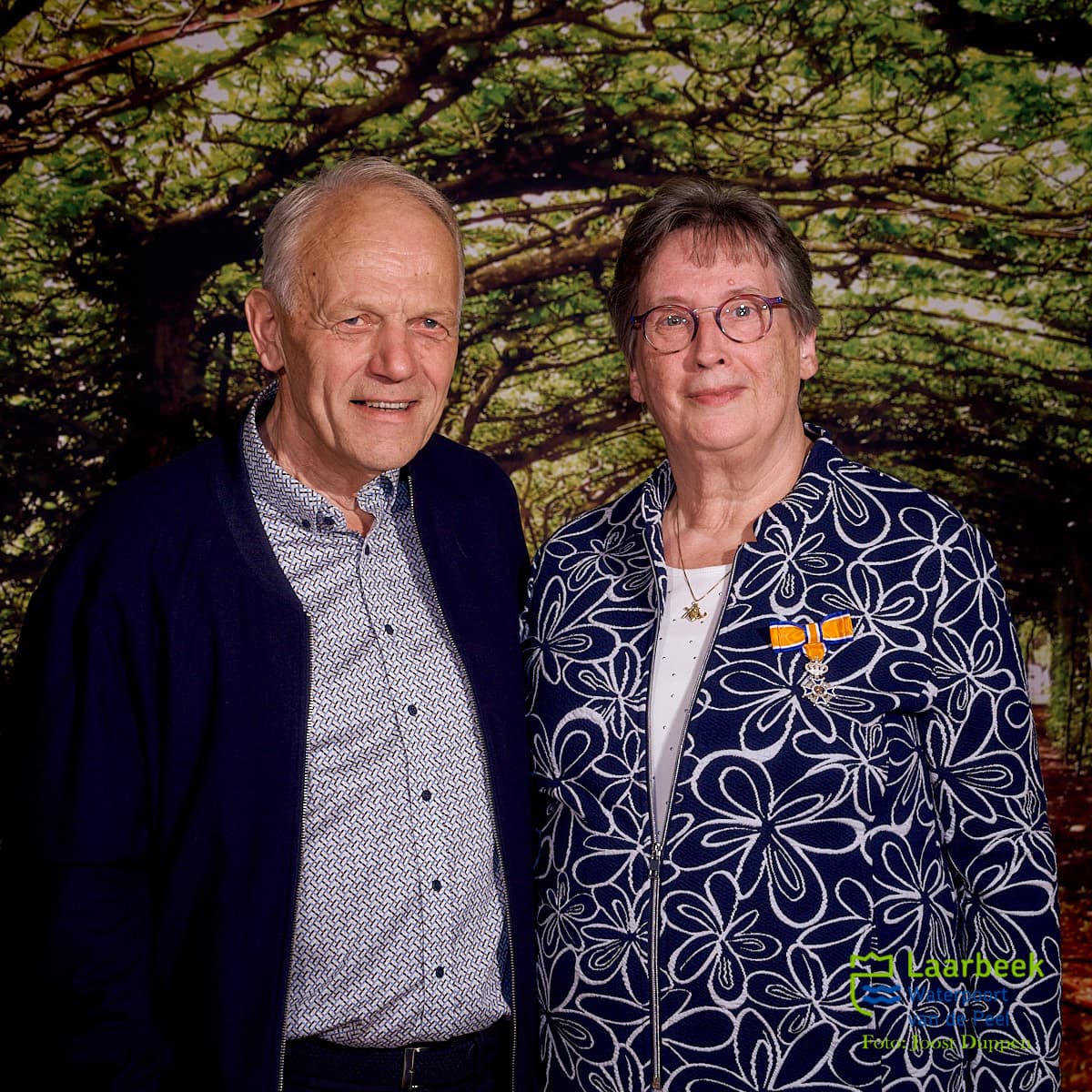 Gedecoreerde Marieke Hulsen samen met partner Henk Hulsen